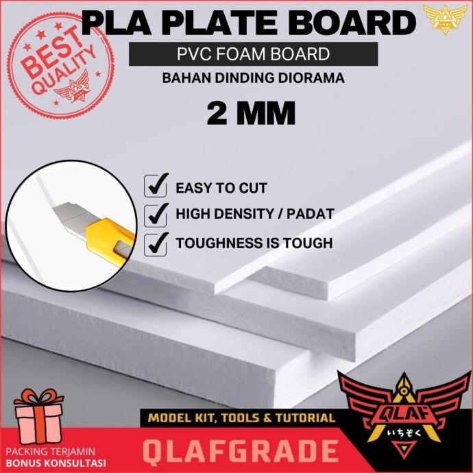 Pla Plate Board Pvc Foam 2Mm Diorama Dinding Maket Scale Model