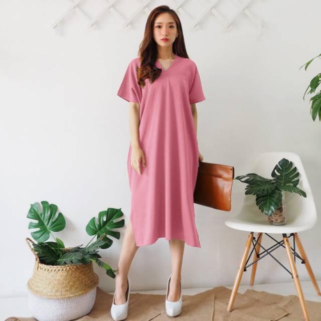 TUNIK AMELIA OBLONG KUPU KUPU POLOS / TUNIK AQILLA / MOSCREPE PREMIUM / TUNIK HAMIDAH / BAJU MURAH