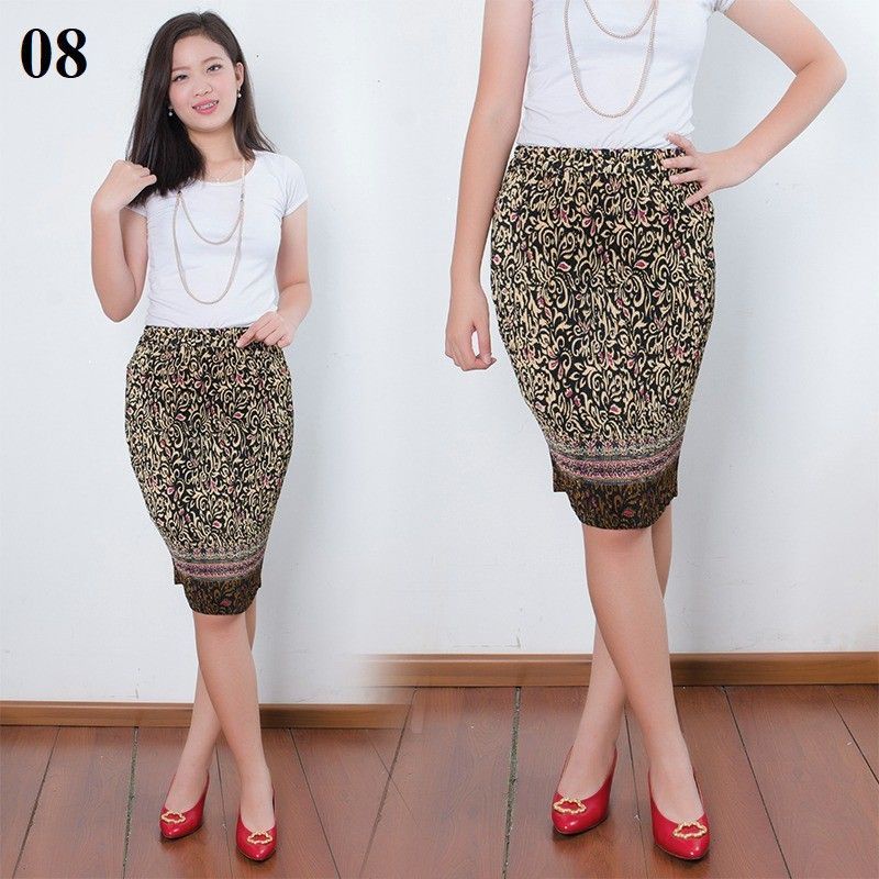 terlaris  Rok plisket pendek rok batik pendek plisket bawahan kebaya pendek motif batik rok pendek w