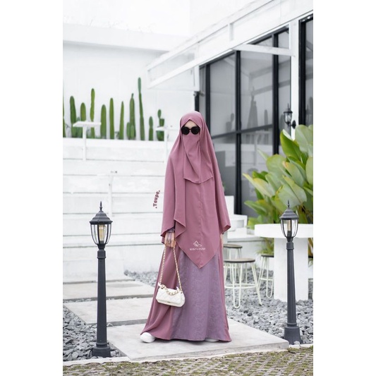 Samira Set Khizaanah Gamis Set Khimar