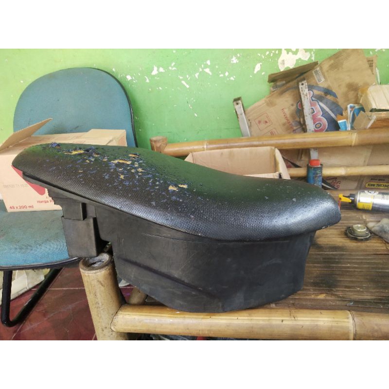 Jok dan Bagasi Jok Matic Kymco Free lx Original minus kulit jok kena cakar kucing