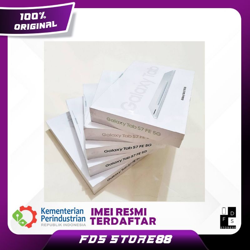 Samsung Galaxy Tab S7 FE 5G 6/128GB 6GB / 128GB Garansi Resmi SEIN