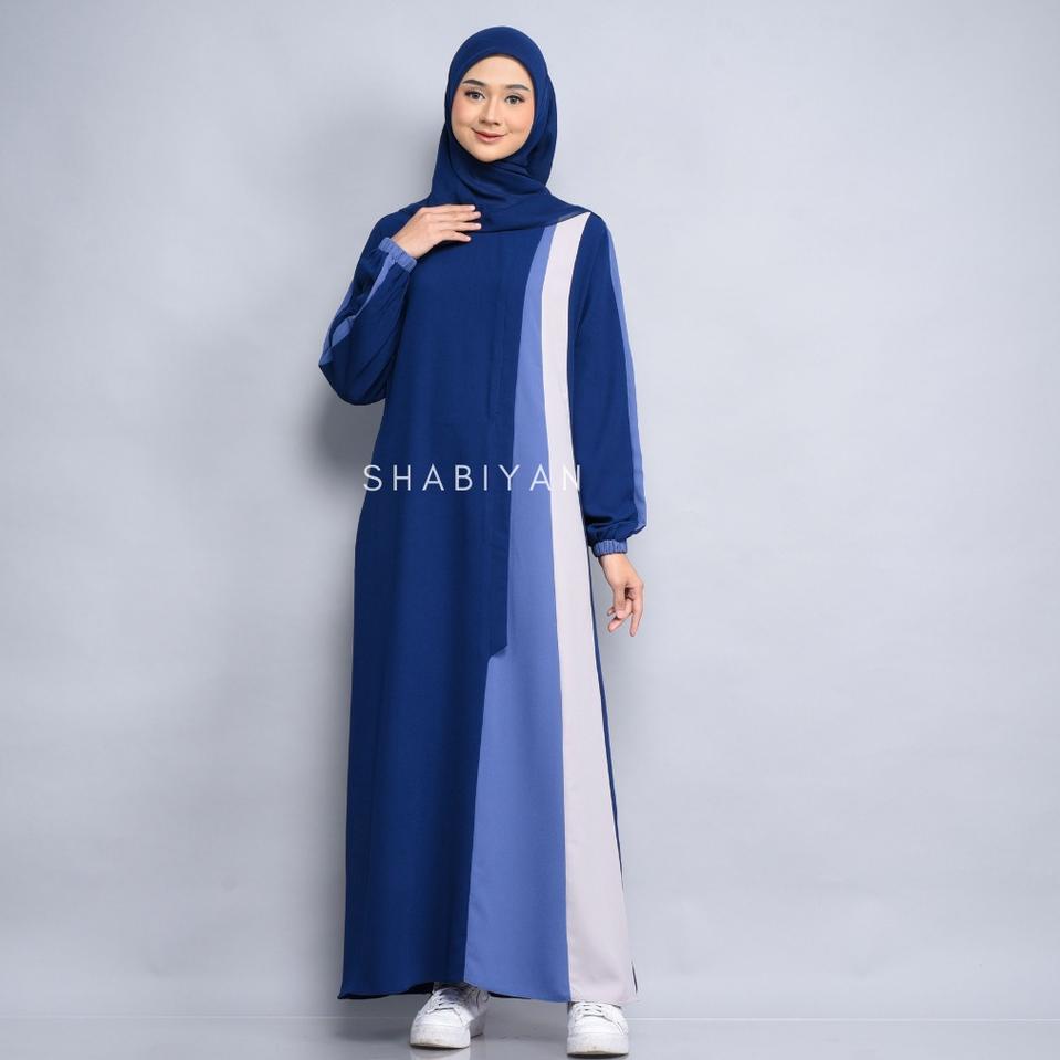 WNJ.2Ap23c ‣ Shabiyan 417 Gamis Remaja Polos Moscrepe Premium