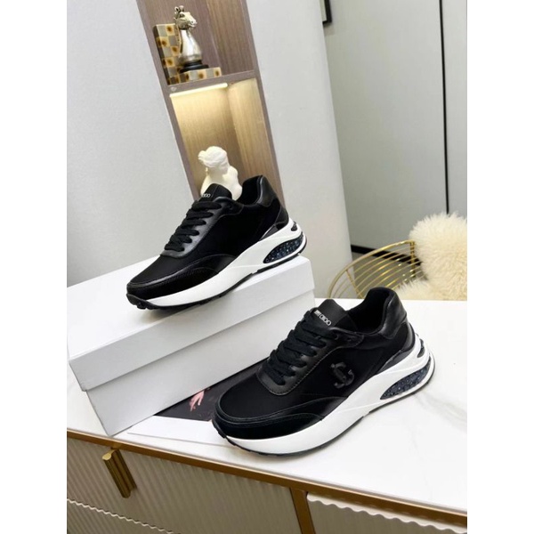 sepatu wanita sneaker cewek jimmy choo new mirror vip p1shoes sepatu run away