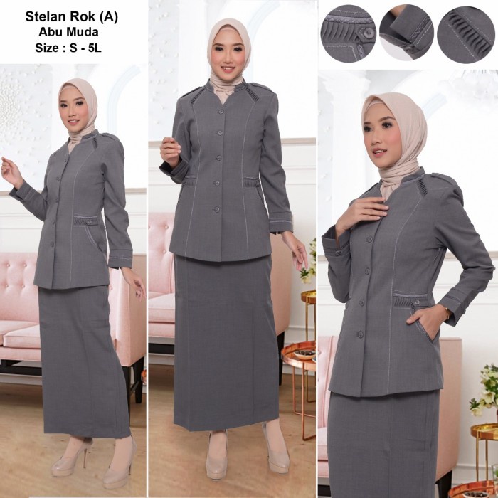 Terlaris Blazer Baju Kantor Abu Seragam Dinas Abu Seragam Guru Pns