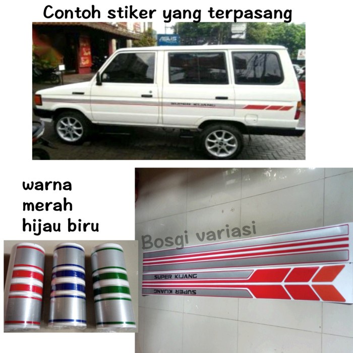 STIKER KIJANG SUPER /STICKER BODY SAMPING KIJANG SUPER