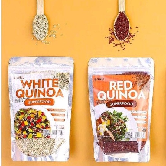 

B-well red / white quinoa pouch 250gr superfood