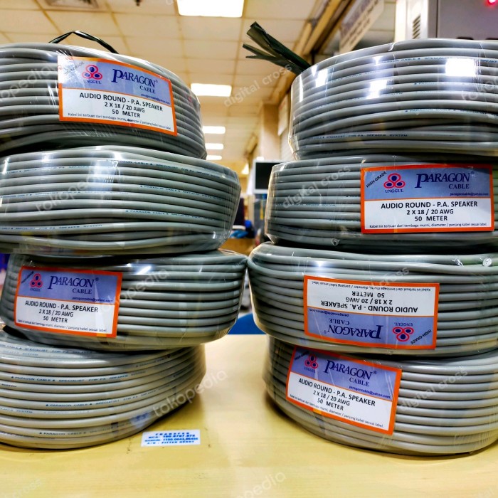 KABEL PARAGON UNTUK TOA SPEAKER 50 METER KABEL AUDIO ROUND SPECIALIST