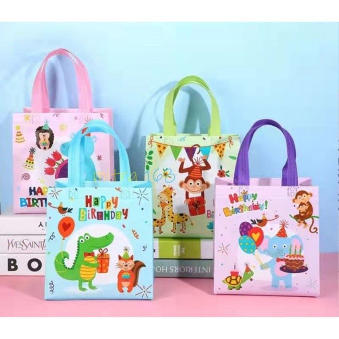 

TERBARU 2023 Tas Ulang Tahun / Goodie Bag (S) 12 pcs / pack - Animal