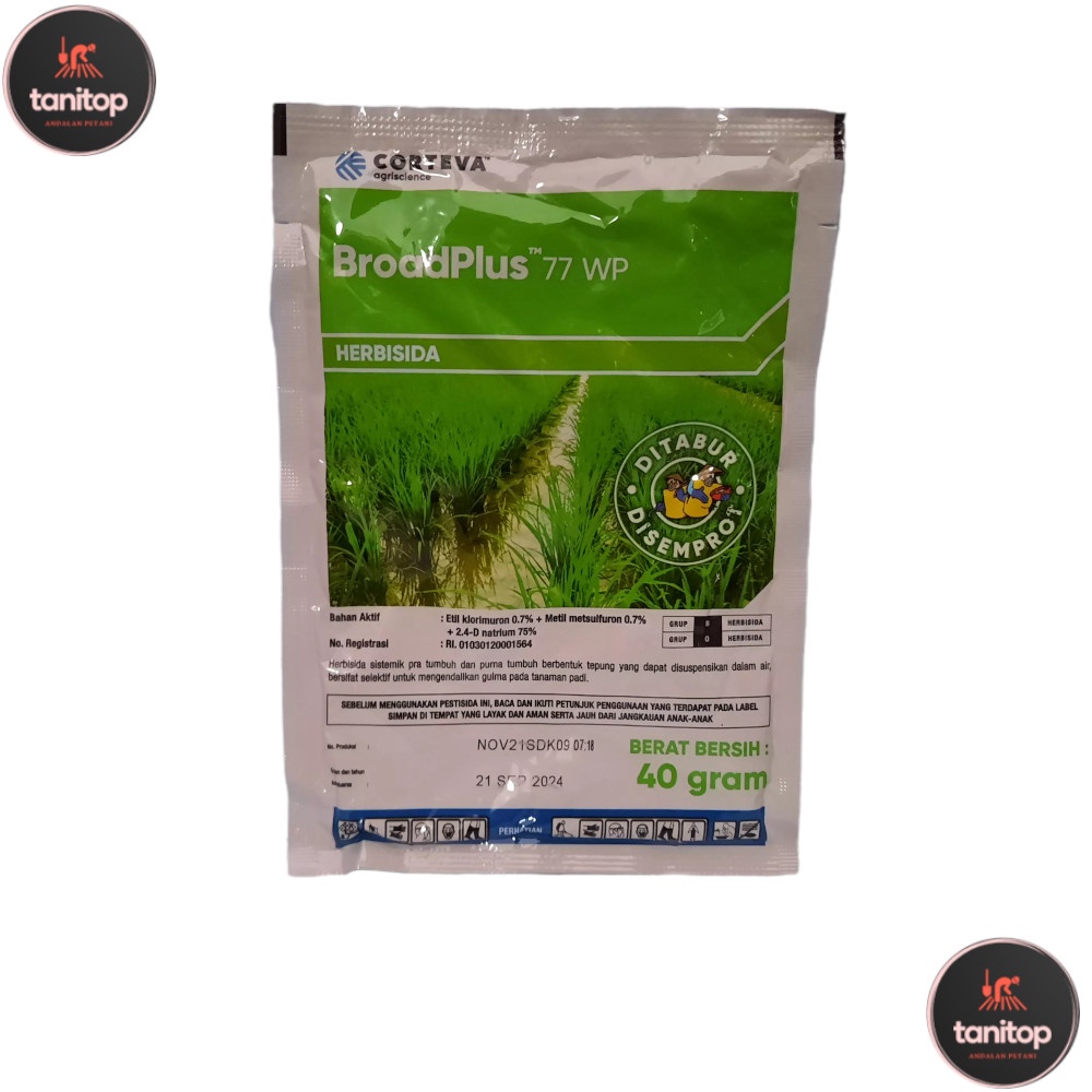 Broadplus 40 Gram Herbisida Gulma Padi Ampuh