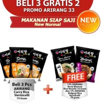 

Arirang Bulgogi 2pcs Curry 2pcs Kwetiau Sumsum 1pcs ram06