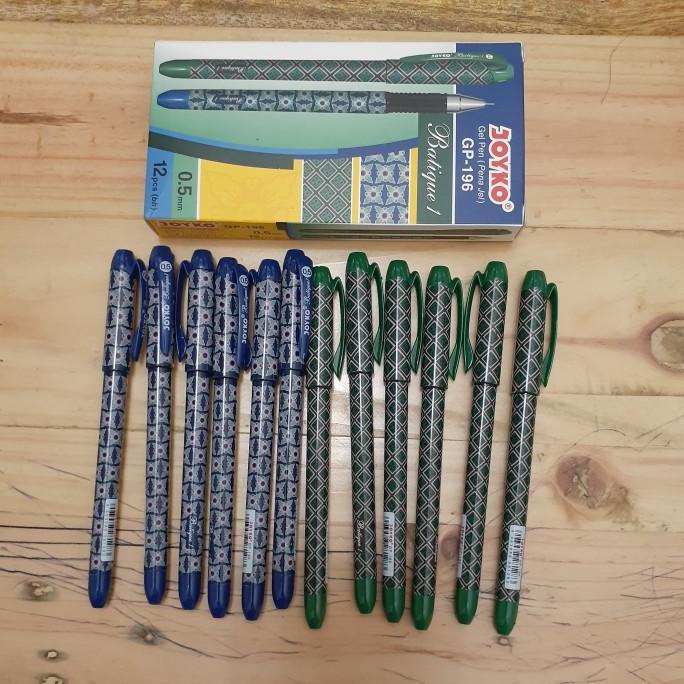 

pulpen gel batik JOYKO GP-196 batique 1 (0,5mm) isi 12pcs