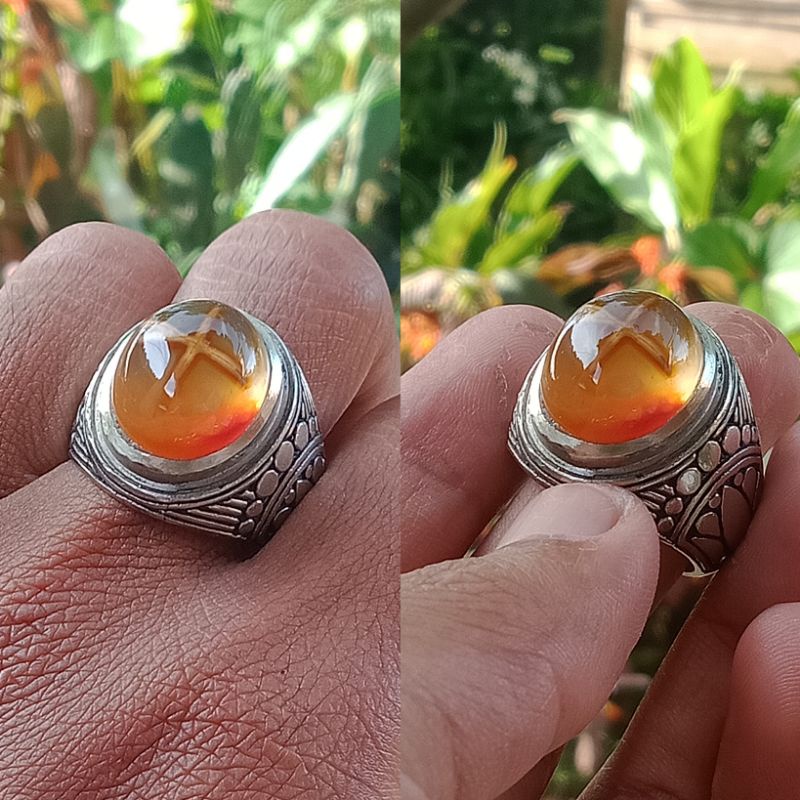 Batu akik tapak jalak crystal