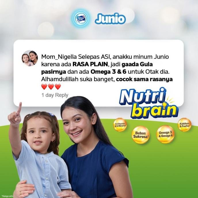 frisian flag junio susu uht plain 110ml [18 pcs] dpb02