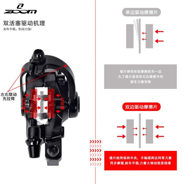 Kaliper Caliper Rem Zoom Db680 Db 680 Disc Brake Mekanik Dua Dorongan 091