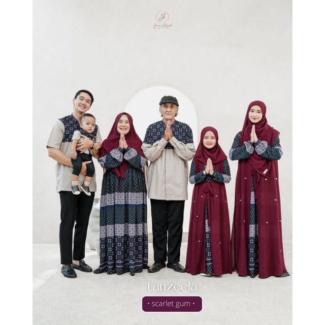 READY TANZEELA SERIES FAMSET By Gerai Aliyah ORI / haura dress / gamis cantik