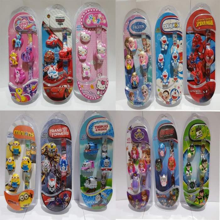 Jam Tangan Anak Frozen, Hello Kitty, Avangers / Jam Tangan Kepala