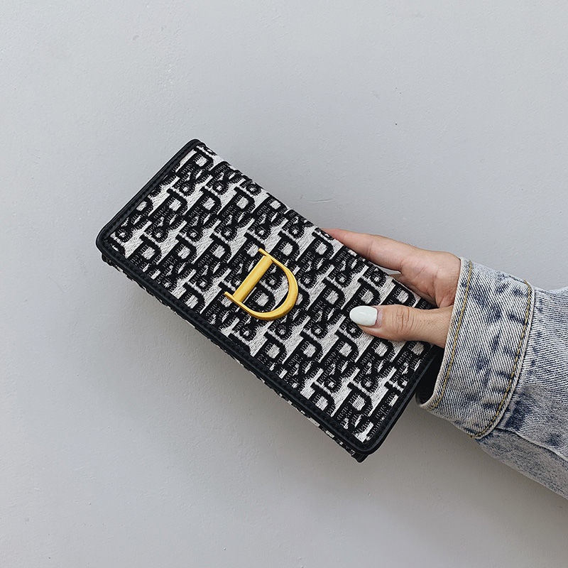 Sera Dompet Kecil Wanita 2023 Baru Ins Desain Ceruk Fashion Kecil Ultra Tipis Dompet Koin Wanita Dompet Panjang