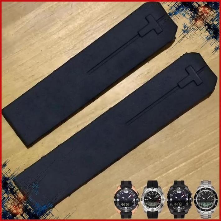 (WBS) TALI JAM TANGAN TISSOT REPLECEMENT STRAP RUBBER TISSOT T-TOUCH 8050