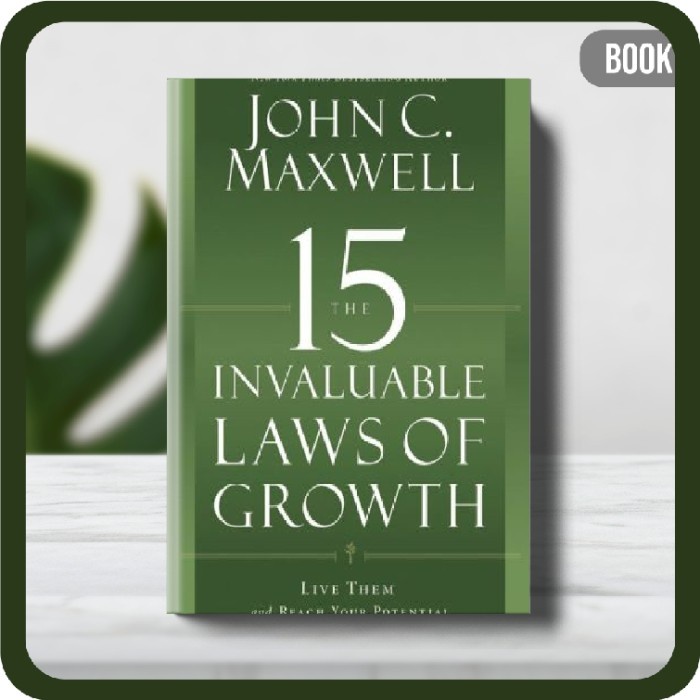 

Buku - book The 15 Invaluable Laws of Growth Paperback