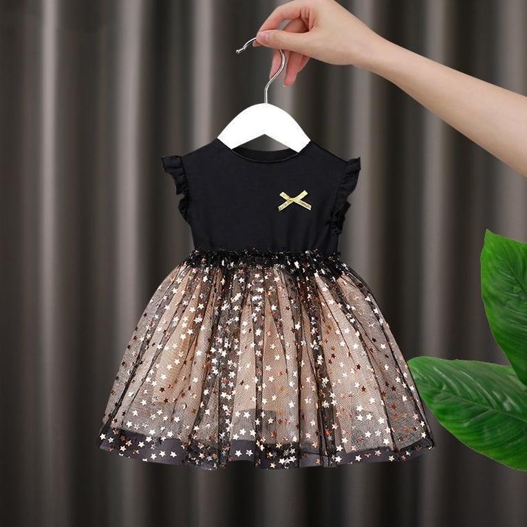 [BJS.6Ap23х] [PRINCESS KESLI] 0-8tahun dress anak perempuan tak berlengan gaun bayi rok anak cewek b