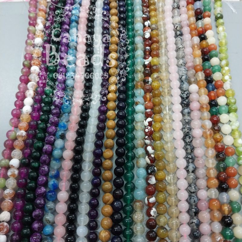 Part 2 - Manik Batu Alam 8mm Bulat