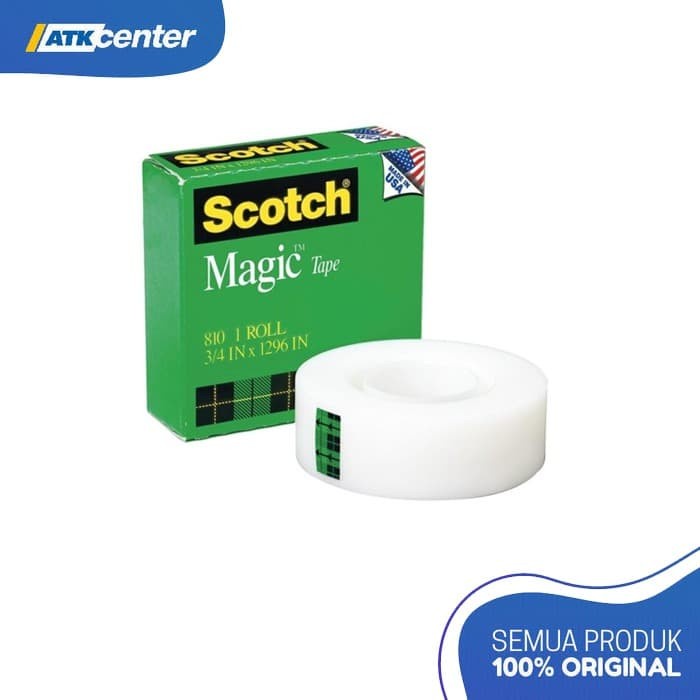 

HRG DISKON 3M Scotch Magic Tape Transparent 810 (3/4 inch x 36 yard)