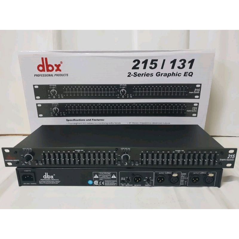 Equalizer dbx 215 lengkap subwofer