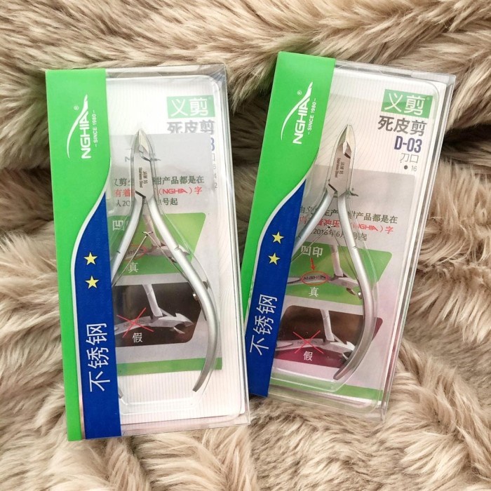 

Terlaris Nghia D-03 Jaw 14 Stainless Cuticle Nipper Trimer Gunting Kutikula