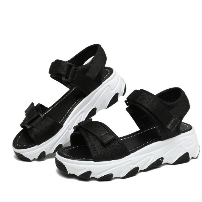 Promo PVN Micha Sandal Wanita Black Cream 241