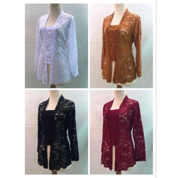 Kebaya burkat isi 4 pcs random tanpa lubang kancing/kebaya burkat/kebaya/kebaya burkat termurah