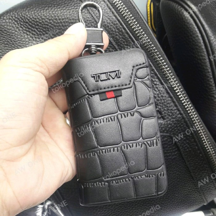 Gantungan Kunci/Dompet Stnk n Remote Tumi Premium Kulit asli