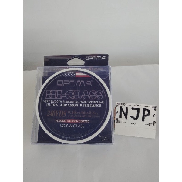 optima HI-CLASS Fluorocarbon coated 240yard