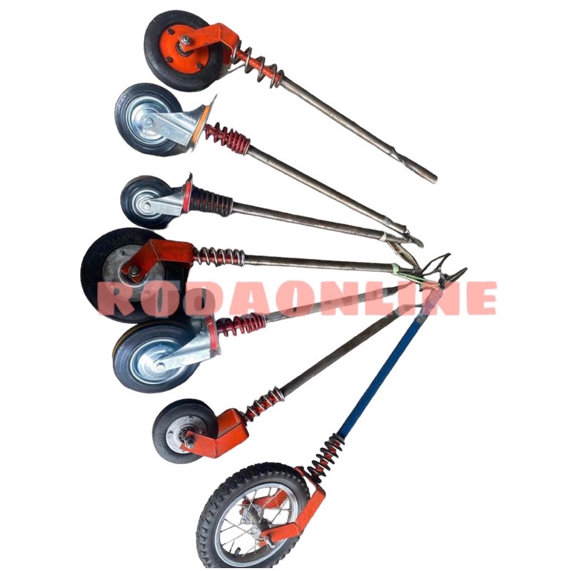 Gletrek Gerobak // Roda Bantu Belakang Gerobak