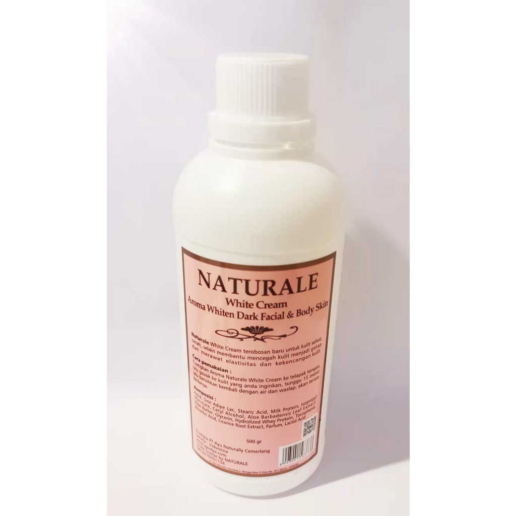 Naturale White Cream Aroma Whiten Dark Facial &amp; Body Skin 500gr