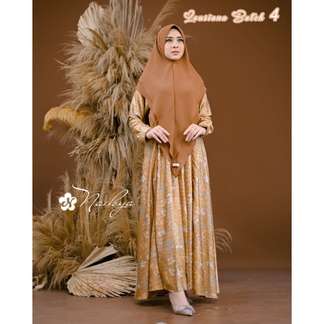 LOUSIANA MARISSA MARIANA NAZKYA MODEL TERBARU CELLIN MAXMARA LUX MOTIF MEWAH SIZE M L XL XXL SERAGAMAN KOMUNITAS PENGAJIAN
