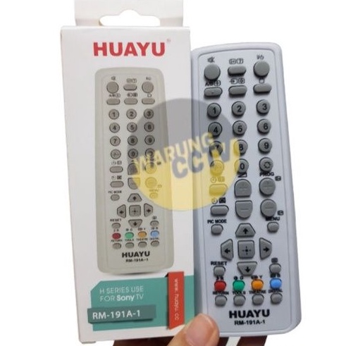 REMOTE TV LED LCD SONY langsung pakai tanpa setting program HUAYU RM-191-1