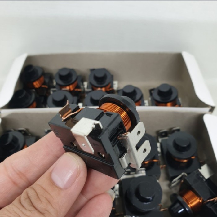 Relay ptc coil kulkas 1/6 HP 1per6 rilai relay gulung kawat