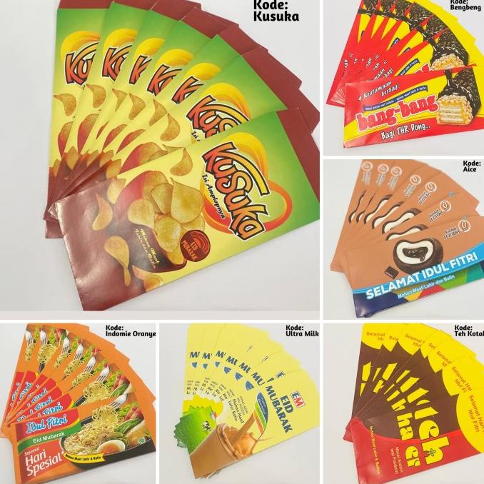 

Hampers Amplop Lebaran Motif Snack Jajanan Kongguan Taro Indomie Lucu Unik Berkualitas