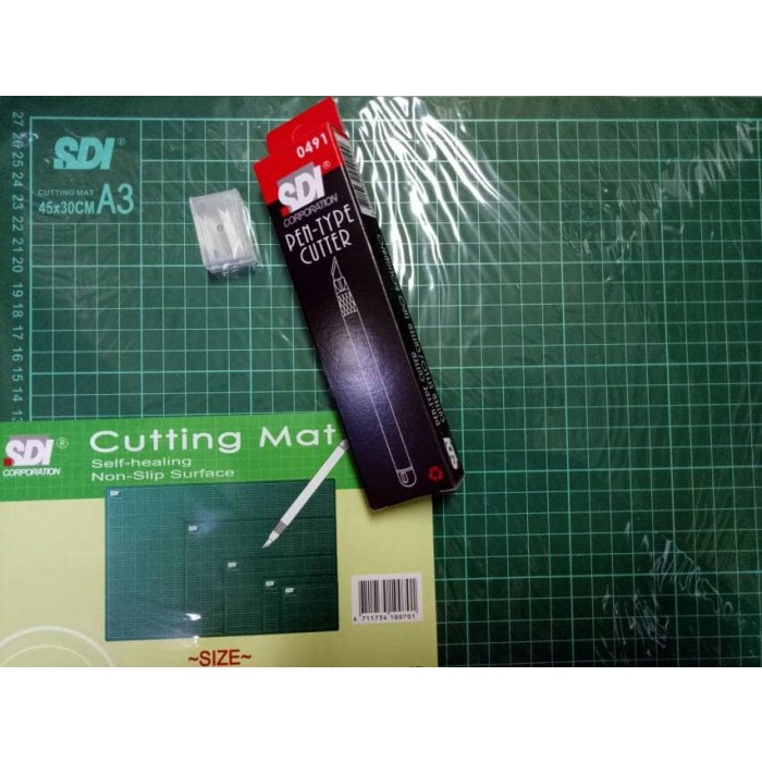 

Terlaris Vbn Cutting Mat A3 + Pen Cutter Sdi Paket Murah Meriah