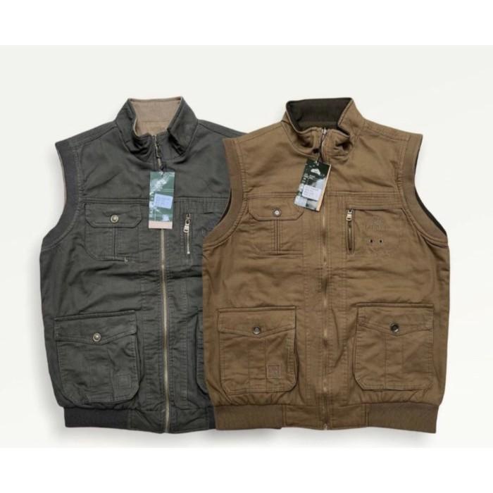 Terlaris Vest Rompi Jeep Bolak Balik Pria / Rompi Jeep Impor Bolak Balik