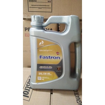 Oli Mesin Mobil Fastron Gold 5W-40 Sn Cf Asli Pertamina 4 Liter