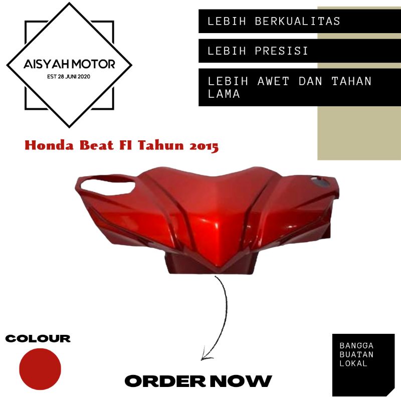 Batok Depan Honda Beat FI Esp Warna Merah Tahun 2015