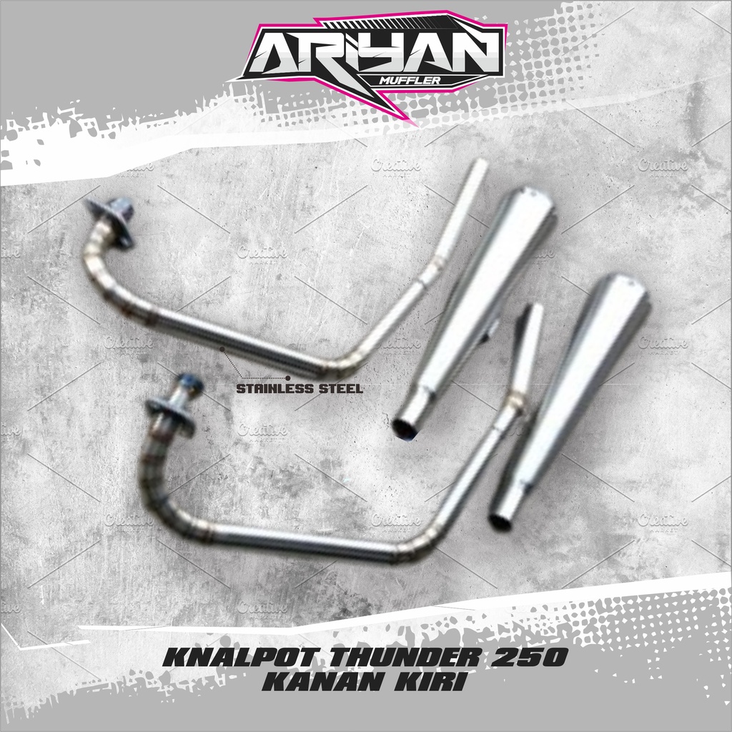 KNALPOT THUNDER 250 KANAN KIRI