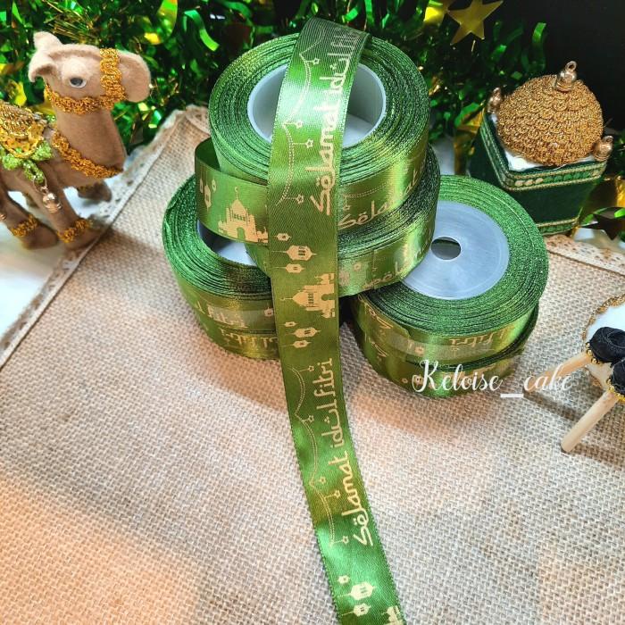 

Pita Satin Idul Fitri Warna Hijau Lumut Ukr 2,5 Cm - Panjang 18 Meter 094
