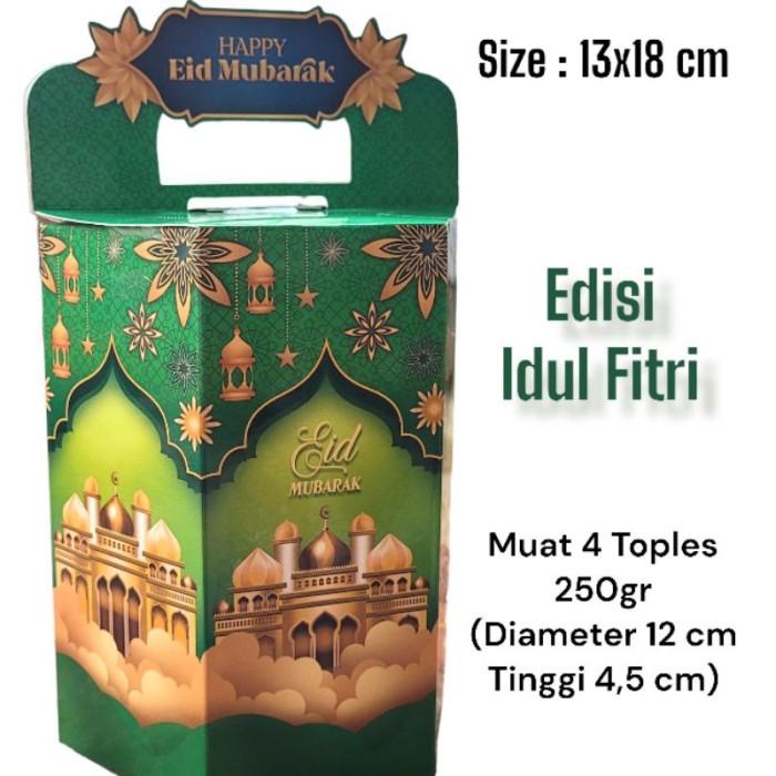 

Ready Dus Box Kue Kering Eid Mubarak 13X18Cm Edisi Lebaran Idul Fitri 049