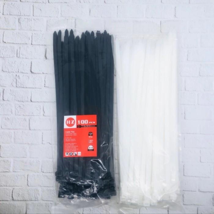 

Terlaris Klip Cable Ties 7,6 X 300 Mm Hitam/Putih Cable Ties/Kabel Ties