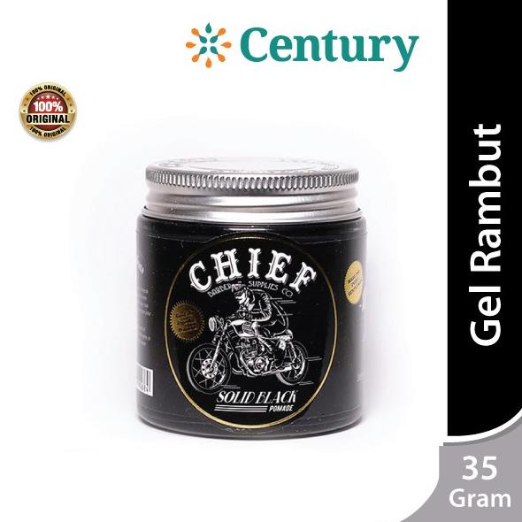CHIEF SOLID BLACK POMADE 35 G / HAIR STYLING / POMADE / PEMBENTUK GAYA
