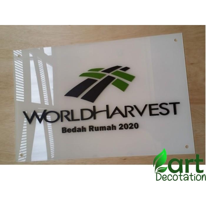 

Terlaris Papan Nama Akrilik / Tebal 3 Mm / Plang Akrilik Huruf Timbul