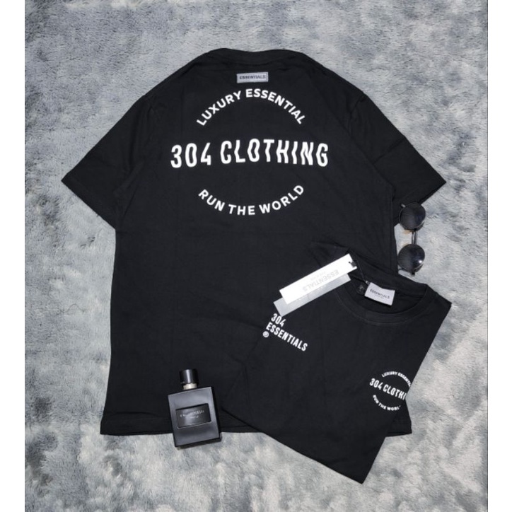 Kaos distro Ts.essentials T-shirt dewasa depan belakang